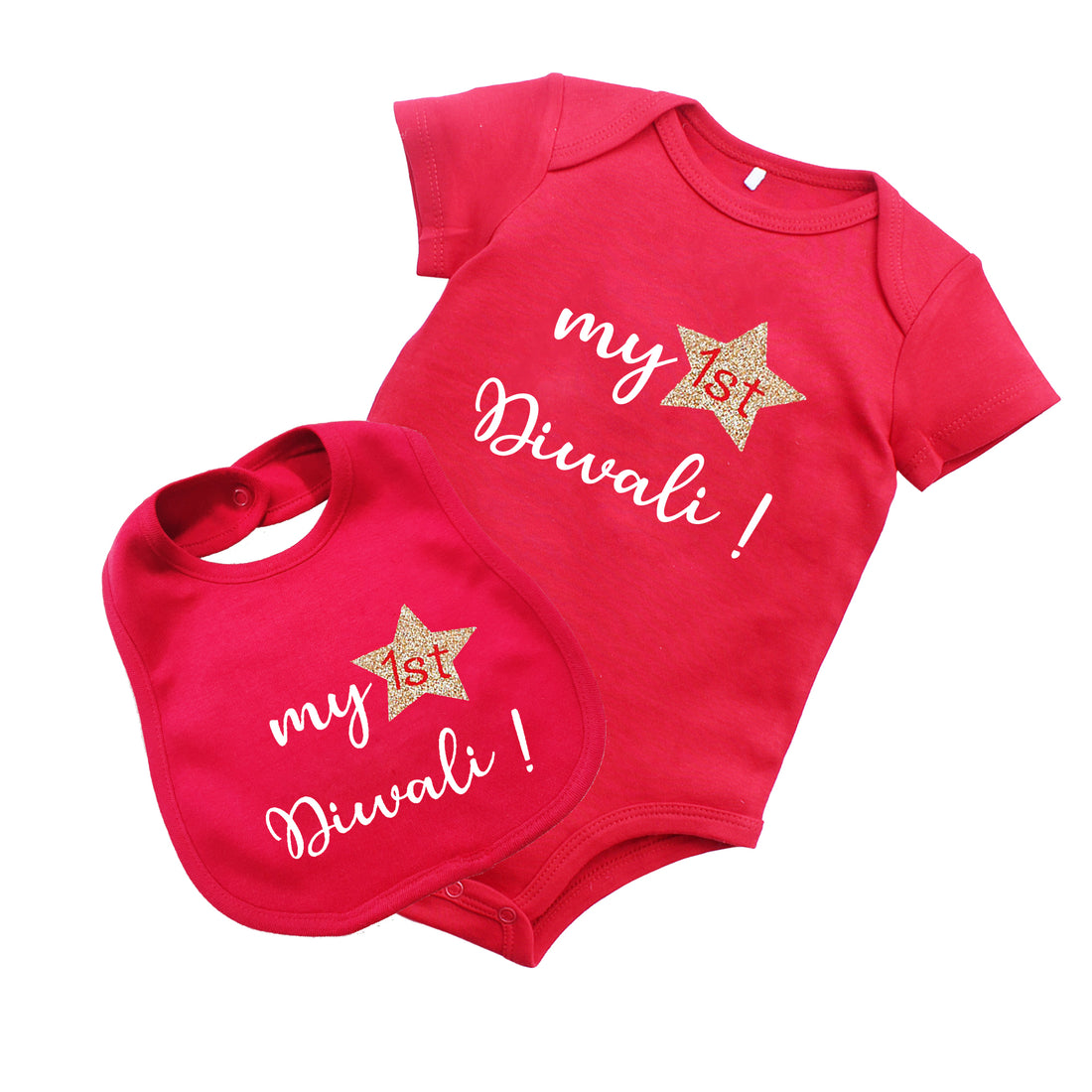 Diwali onesie bib set