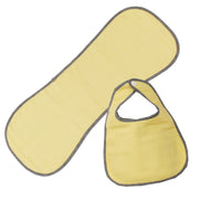 Set of 2 Muslin Bibs and Burp - kadambaby.com