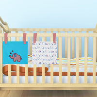 Set of 2 Crib/Bed Storage Pocket - Elephant - kadambaby.com