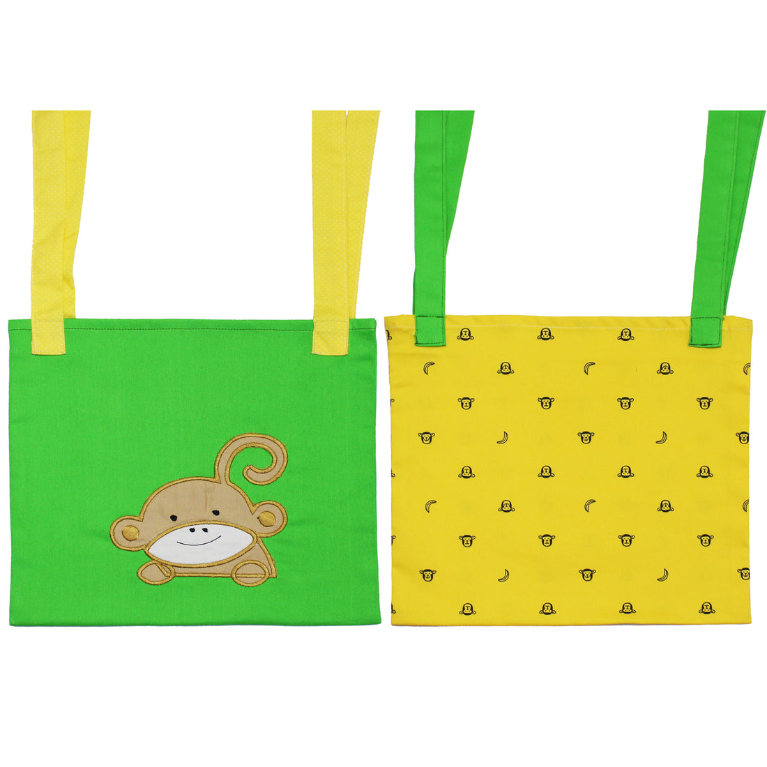 Set of 2 Crib/Bed Storage Pocket - Monkey - kadambaby.com