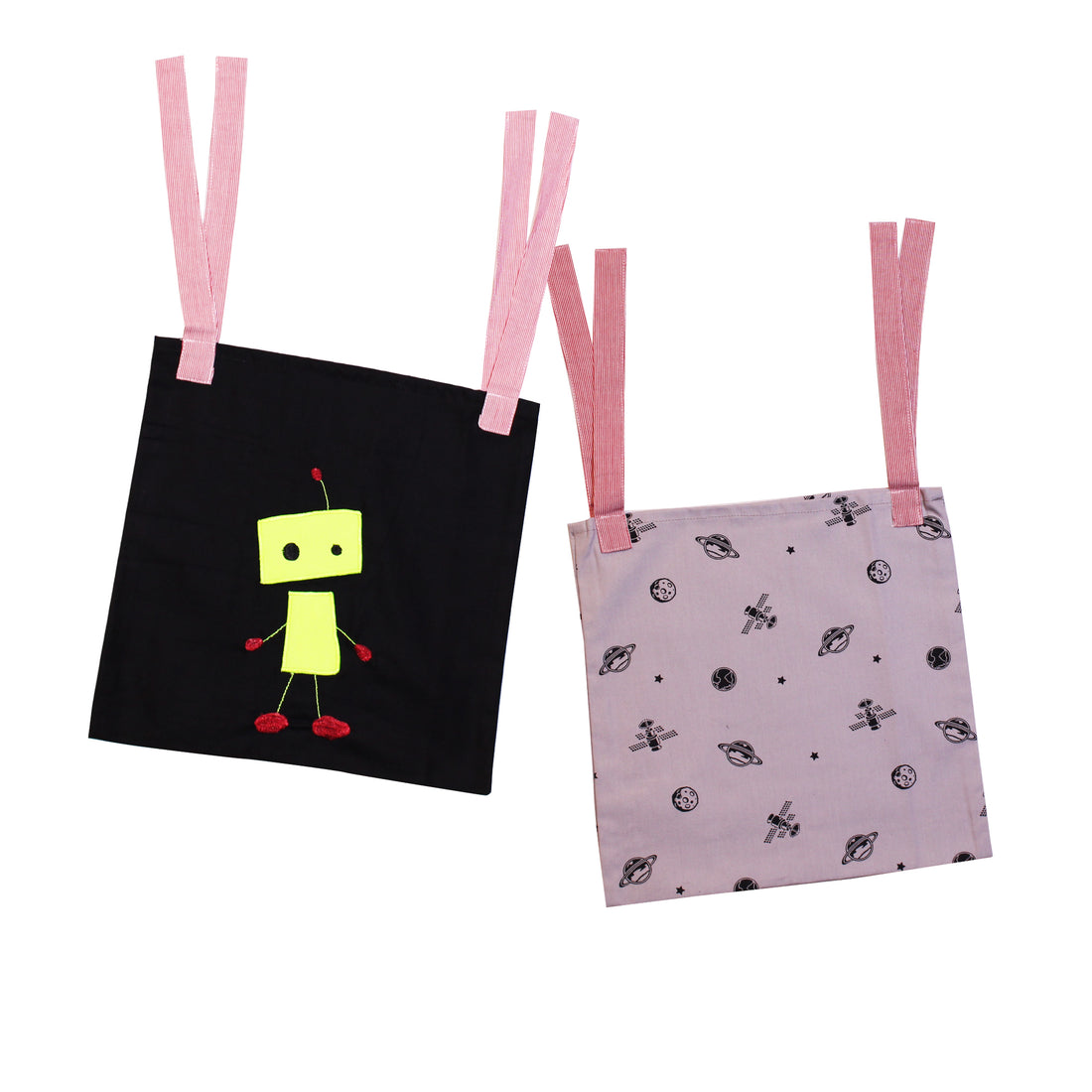 Set of 2 Crib/Bed Storage Pocket - Space - kadambaby.com