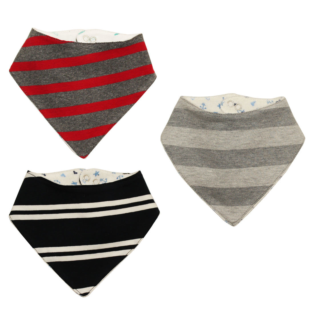 Set of 3 Reversible Bibs - kadambaby.com