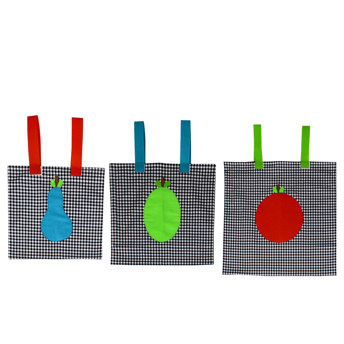 Set of 3 Crib/Bed Storage Pocket - Fruit - kadambaby.com