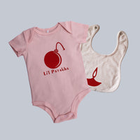 Diwali onesie bib set