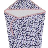 Hooded Bath Towel for baby - Floral - kadambaby.com