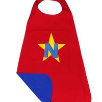 Kids Personalised Superhero Cape - Red/Blue - kadambaby.com